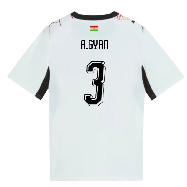 2026-2027 Ghana Home Shirt (Kids) (A.Gyan 3)-SoccerKits Hub | Buy Soccer Jerseys Online